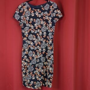 Kut from the Kloth Navy Floral Mini Dress